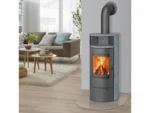 Thermia Thermia Kamin-Ofen München V3 Guss-Grau Speck-Stein Automatik