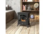 HOMCOM Ethanol Kamin Stahl 45L x 28B x 54H cm Schwarz – Bild 2