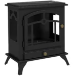 HOMCOM Ethanol Kamin Stahl 45L x 28B x 54H cm Schwarz