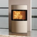 Kaminofen AUSTROFLAMM Fynn Xtra 2.0, raumluftunabhängig (6 kW) - Stahlverkleidung; mit Keramikfront unten; Rauchquarz – Bild 2