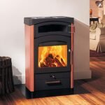 Kaminofen AUSTROFLAMM Pallas Back (9 kW) - Preis auf Anfrage - Keramikverkleidung erde