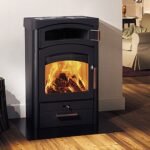 Kaminofen AUSTROFLAMM Pallas Back (9 kW) - Preis auf Anfrage - Keramikverkleidung erde