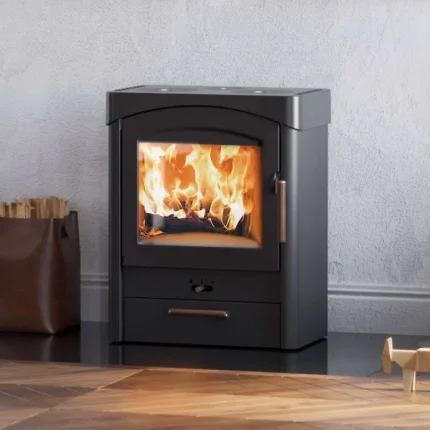 Kaminofen AUSTROFLAMM Pallas (9 kW) - Preis auf Anfrage - Stahlverkleidung