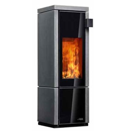 Kaminofen CERA Design Conte mini mit geraden Seitenwänden (5,0 kW) - Creme