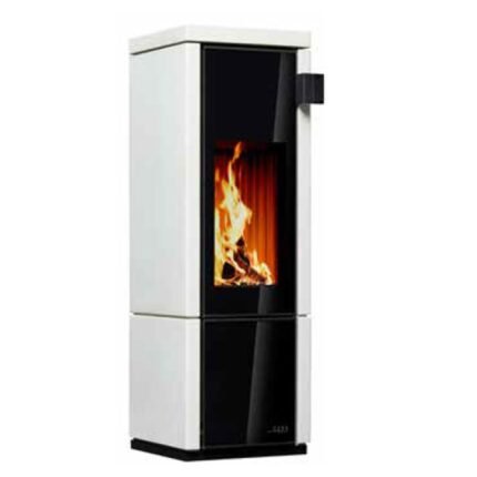 Kaminofen CERA Design Conte mini mit geraden Seitenwänden (5,0 kW) - Creme