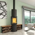 Kaminofen CERA Design faro (6,0 kW) - Champagner – Bild 3