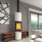 Kaminofen CERA Design faro (6,0 kW) - Champagner