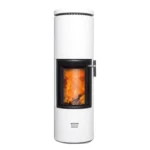 Kaminofen CERA Design Solitherm mit Thermotte, raumluftunabhängig (6 kW) - raumluftabhängig, Thermotteverkleidung Natur, Anschluss hinten – Bild 4