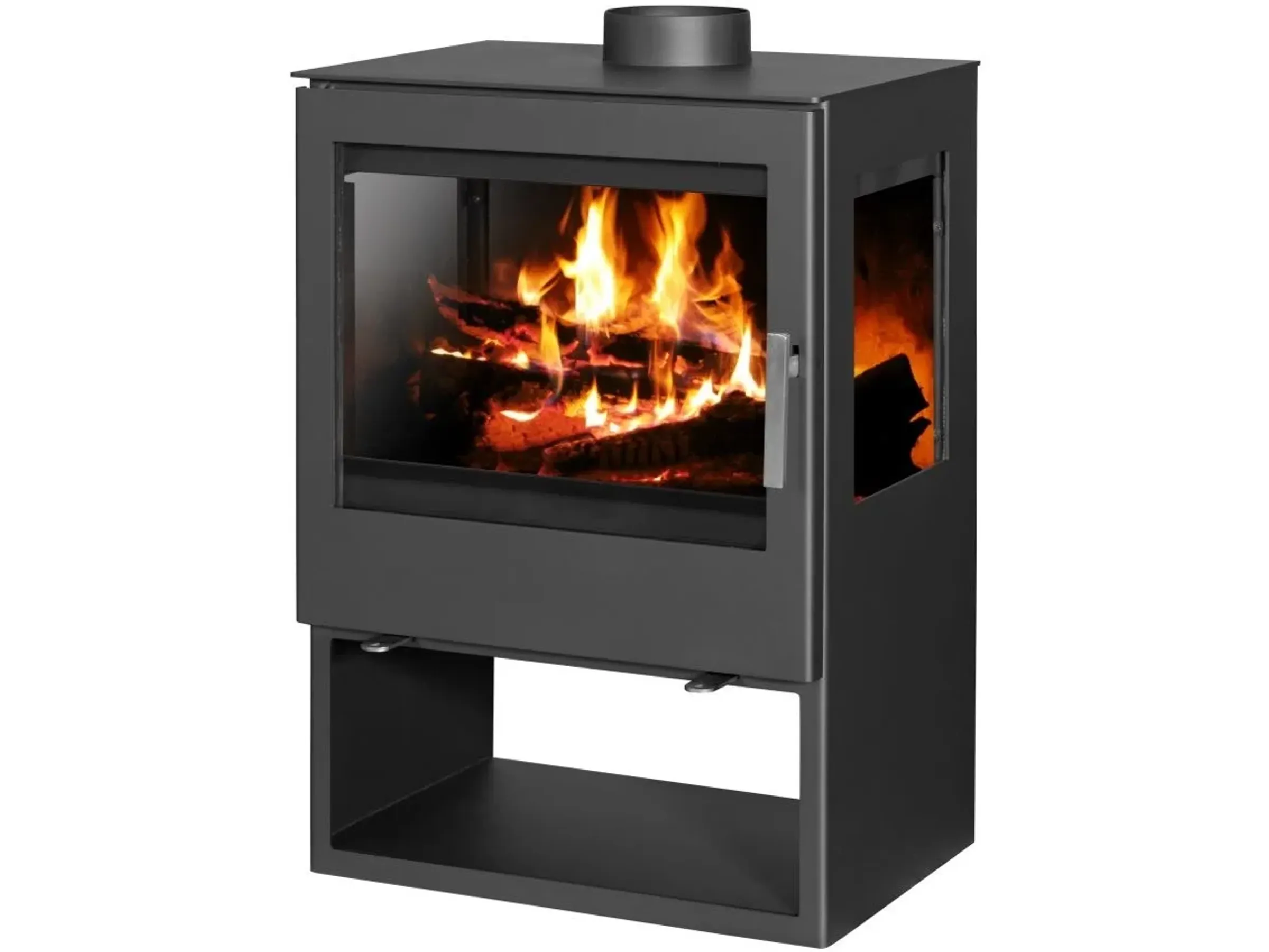 dtQPYEbl6h___423bb63de53cd8b4905db1fbe6f832ed Victoria Panorama-Kaminofen Modena Vision Schwarz mit 10,17kW