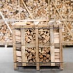 Halbe Palette kammergetrocknetes gespalten Buchen Brennholz 25 cm – Bild 2