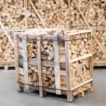 Halbe Palette kammergetrocknetes gespalten Buchen Brennholz 25 cm – Bild 4