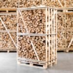 Palette Kammergetrocknetes gespalten Buchen Brennholz 25 cm