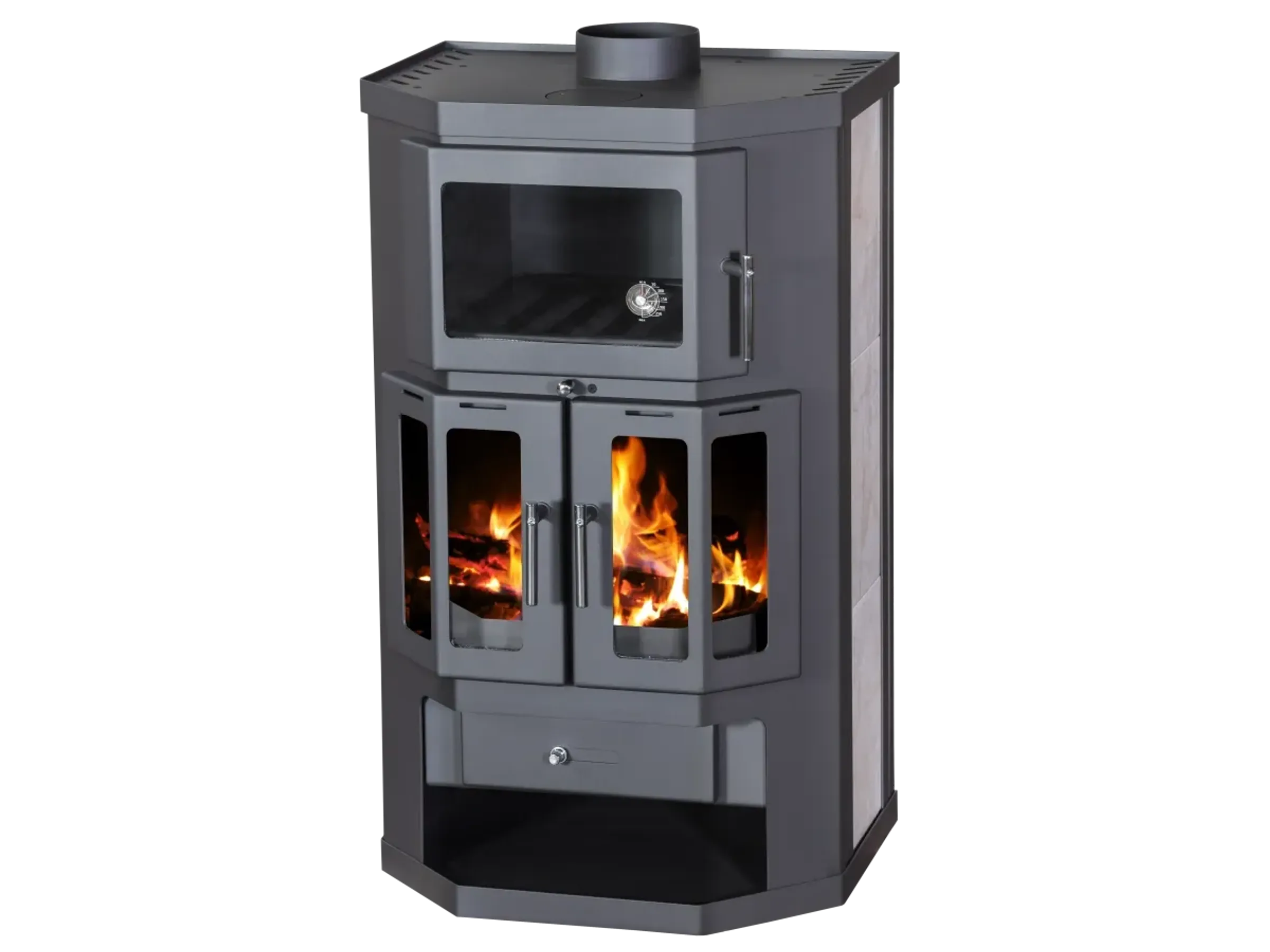 hoe98IWx2F___b1ffeff3b86aea1b234e868514385ef8 Victoria Kaminofen Taro 2F mit Backfach und 9,51 kW