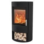 Fireplace Zaria Kaminofen Stahl Schwarz 6 kW