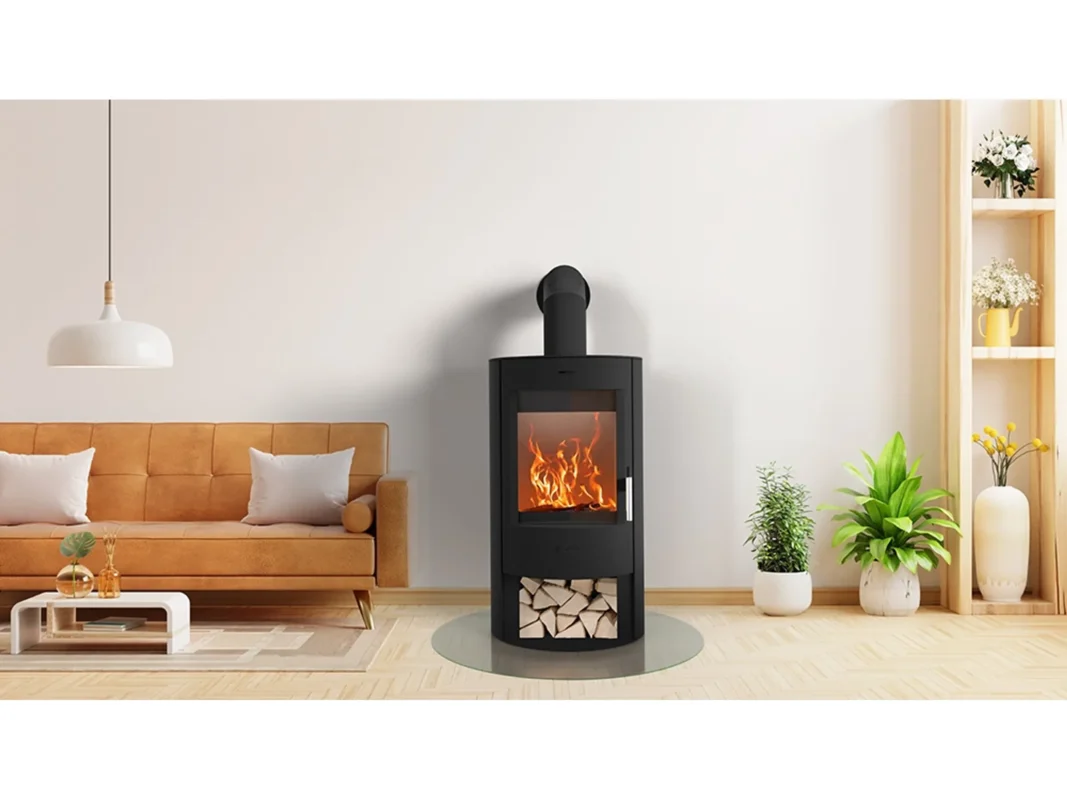 Fireplace Zaria Kaminofen Stahl Schwarz 6 kW