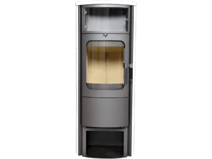 Hark Opera-B grande Kaminofen Keramik Creme-Weiß 7 kW mit Automatik