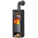 Hark Opera B grande Kaminofen Ofenkacheln Meteorschwarz 7 kW mit Automatik