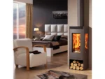 Panadero Alba EcoDesign Panor Kaminofen Stahl Schwarz 8 kW – Bild 2