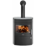 Justus Agero 2.0 Kaminofen Speckstein Schwarz-Grau 7 kW