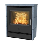Fireplace Rönky Kaminofen Speckstein Schwarz 9,5 kW mit Automatik