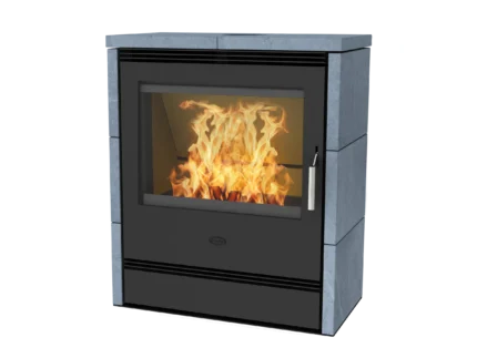 Fireplace Rönky Kaminofen Speckstein Schwarz 9,5 kW mit Automatik