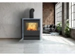 Fireplace Rönky Kaminofen Speckstein Schwarz 9,5 kW mit Automatik