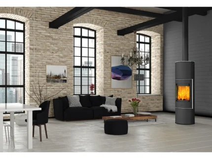 Fireplace Perondi Kaminofen Stahl Schwarz 5 kW