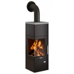 Justus Kaminofen Diego Wärme+ Schwarz 6 kW