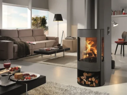 Panadero Suerte Kaminofen Stahl Schwarz Metallic 8 kW