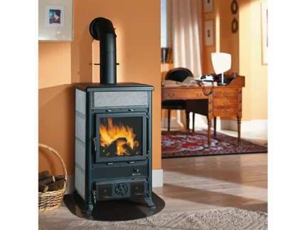 La Nordica Rosella Kaminofen Naturstein Grau 8,8 kW