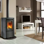 La Nordica Ester Kaminofen Naturstein Schwarz 8,2 kW mit Automatik