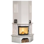 Hark Kaminofen-Bausatz Vermont Marmorverkleidung Naturweiß 8 kW EEK: A+