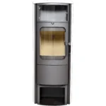Hark Opera-B grande Kaminofen Keramik Creme-Weiß 7 kW mit Automatik