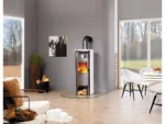 Hark Opera-B grande Kaminofen Keramik Creme-Weiß 7 kW mit Automatik – Bild 2