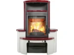 Hark Avenso GT ECOplus Kaminofen Ofenkacheln Bordeauxrot 6 kW mit Automatik – Bild 2