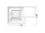 Hark Kaminofen Nebraska Bank Links Marmor Schwarz-Weiß 8 kW EEK: A+