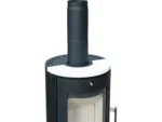 Accente Tifano Kaminofen Stahl Weiß 6,5 kW – Bild 3