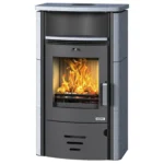 Accente Kaminofen Naturstein Granit Anthrazit 6 kW mit Automatik