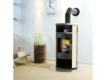 Accente Verona II Kaminofen 3.0 Sandstein Beige 7,5 kW – Bild 2
