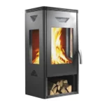 Wamsler Trion-H Kaminofen Stahl Grau 8 kW