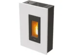 PEGASO Pelletofen Madison Stahl Weiß 5,3 kW mit Automatik