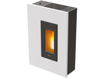 PEGASO Pelletofen Madison Stahl Weiß 5,3 kW mit Automatik