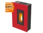 PEGASO Pelletofen Madison Stahl Bordeaux 5,3 kW mit Automatik