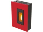 PEGASO Pelletofen Madison Stahl Bordeaux 5,3 kW mit Automatik