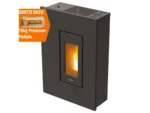 PEGASO Pelletofen Madison Stahl Anthrazit 5,3 kW mit Automatik