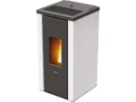 PEGASO Pelletofen Vera Stahl Weiß 7 kW mit Automatik – Bild 2