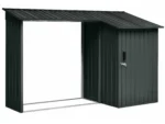 Floraworld Kaminholzregal mit Geräteraum