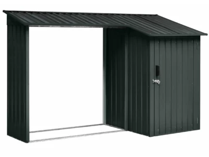 Floraworld Kaminholzregal mit Geräteraum