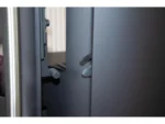 Justus Kaminofen Mino Trios 2.0 Stahl Schwarz mit Speckstein Grau 5 kW – Bild 3