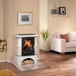 Kaminofen JUSTUS Bavaria (7,0 kW) - Kachel Bordeaux – Bild 2
